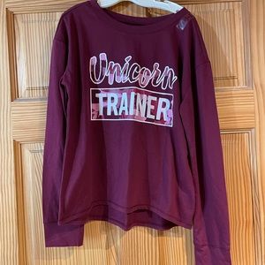 NWT Justice long sleeve shirt